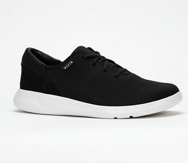 Kizik Madrid Eco Knit Shoes Black/White | CA_E24