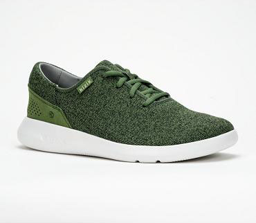 Kizik Madrid Eco Knit Shoes Olive | CA_D37