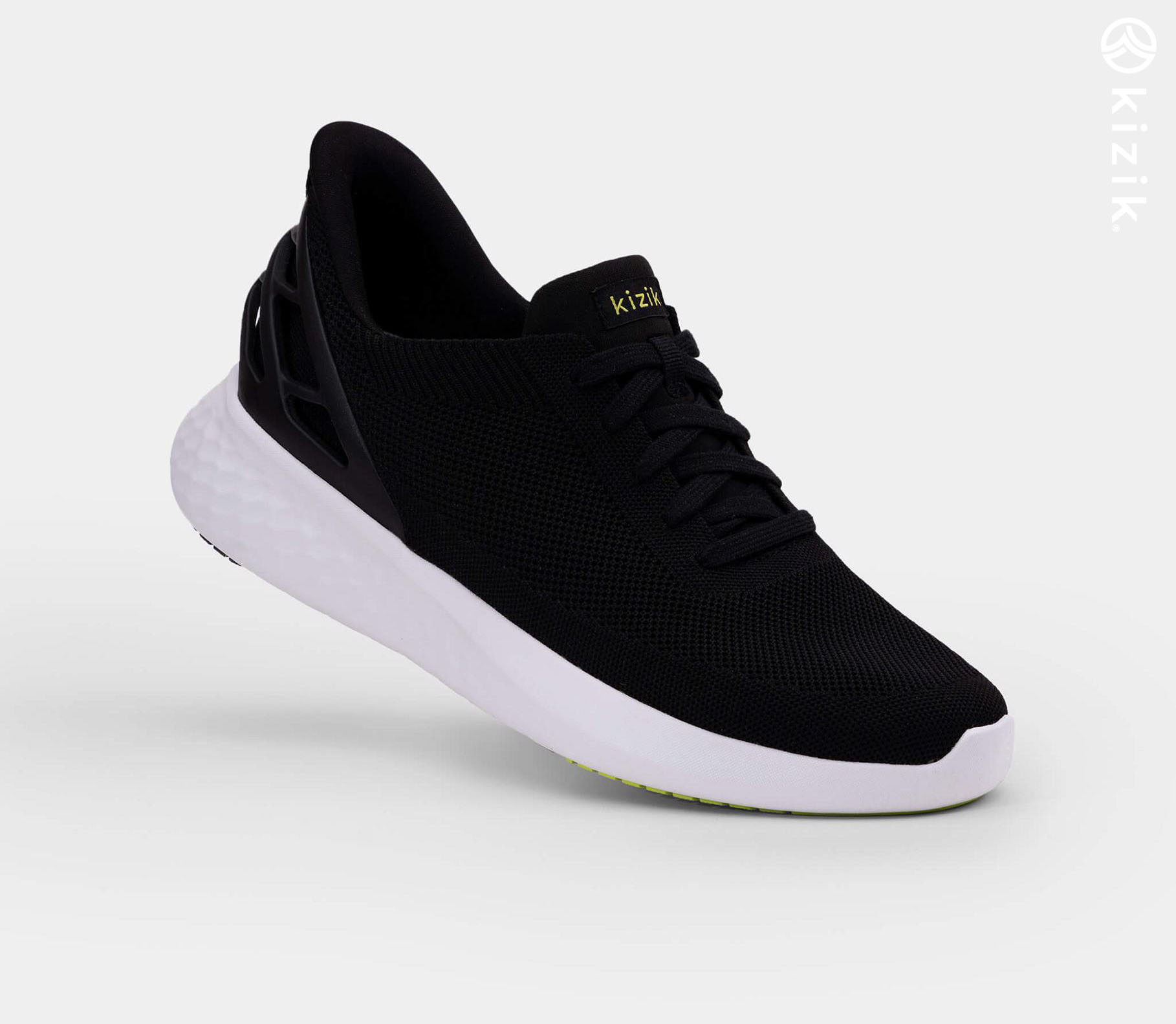 Kizik Athens Shoes Black/White | CA_L73