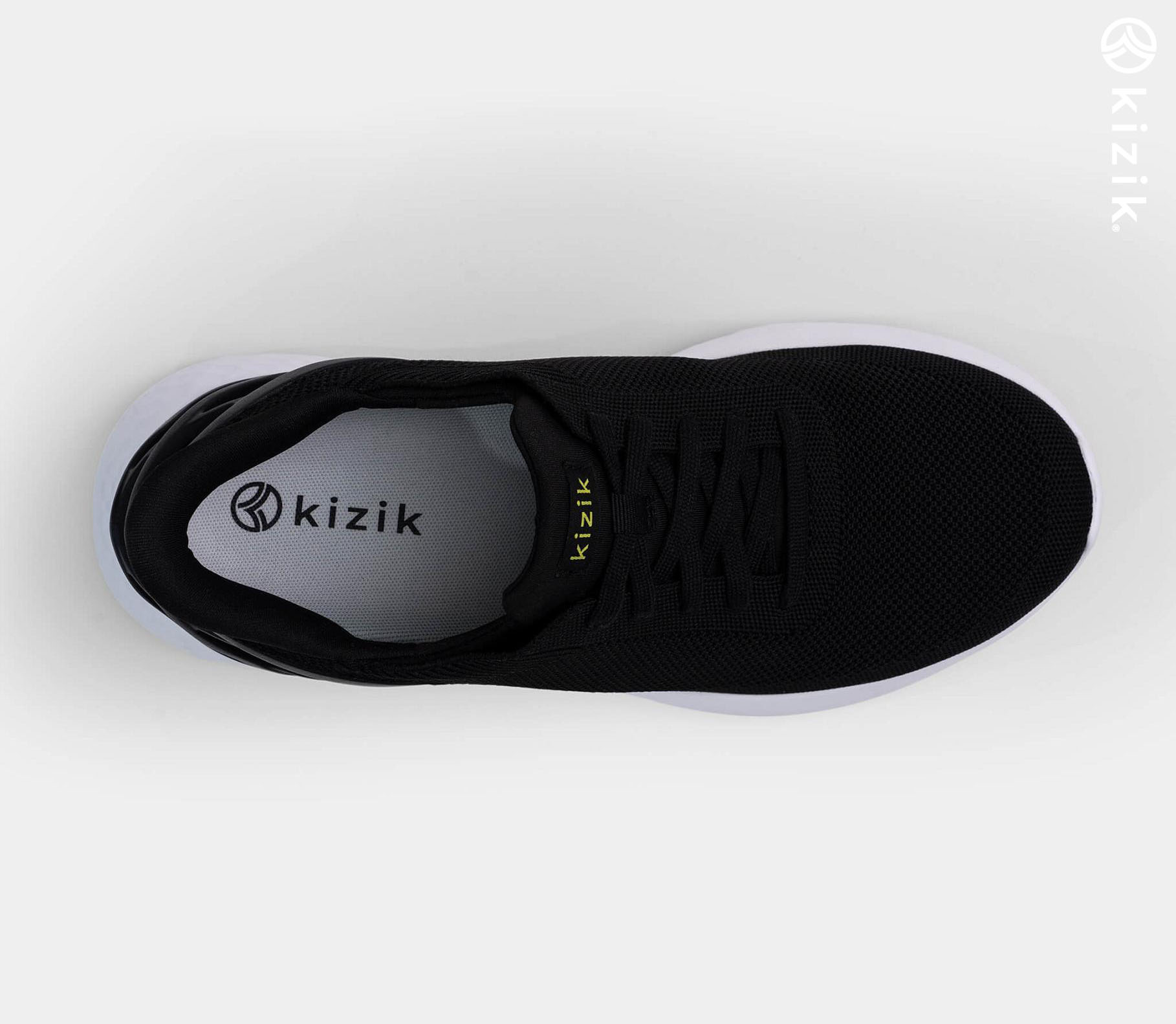 Kizik Athens Shoes Black/White | CA_L73