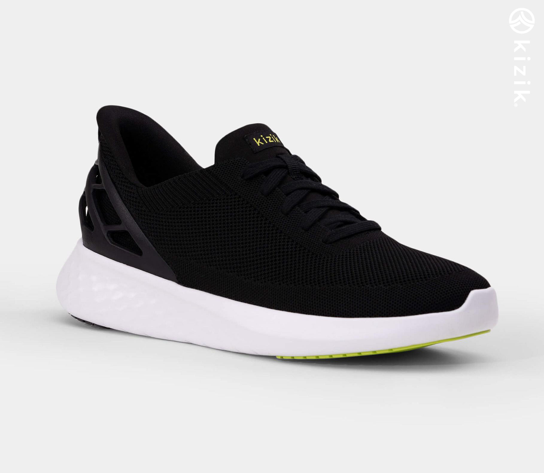 Kizik Athens Shoes Black/White | CA_S51