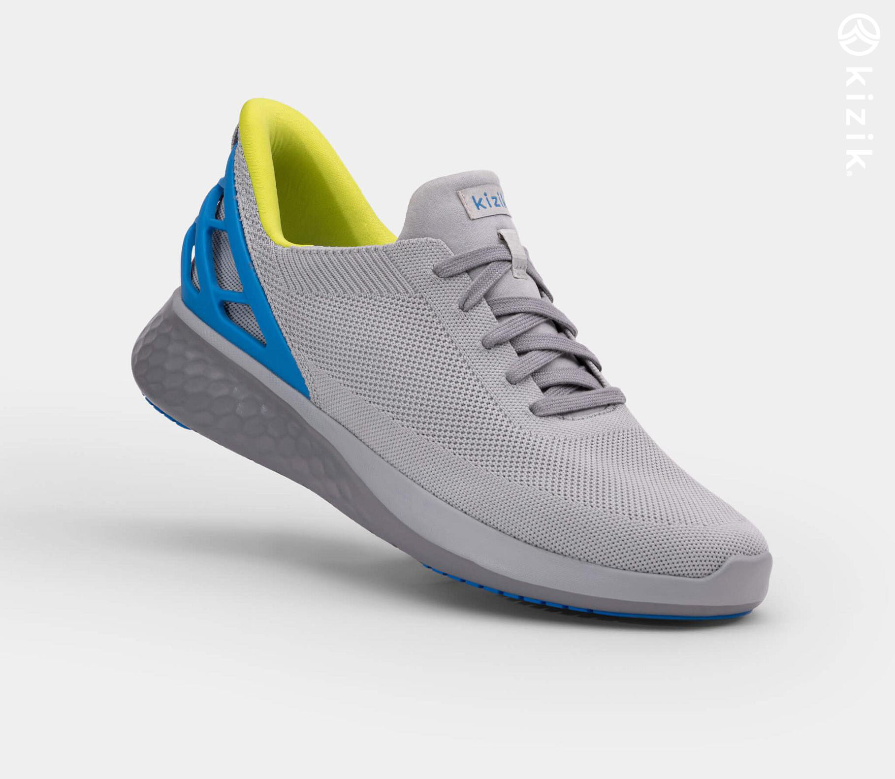 Kizik Athens Shoes Grey/Blue | CA_V76