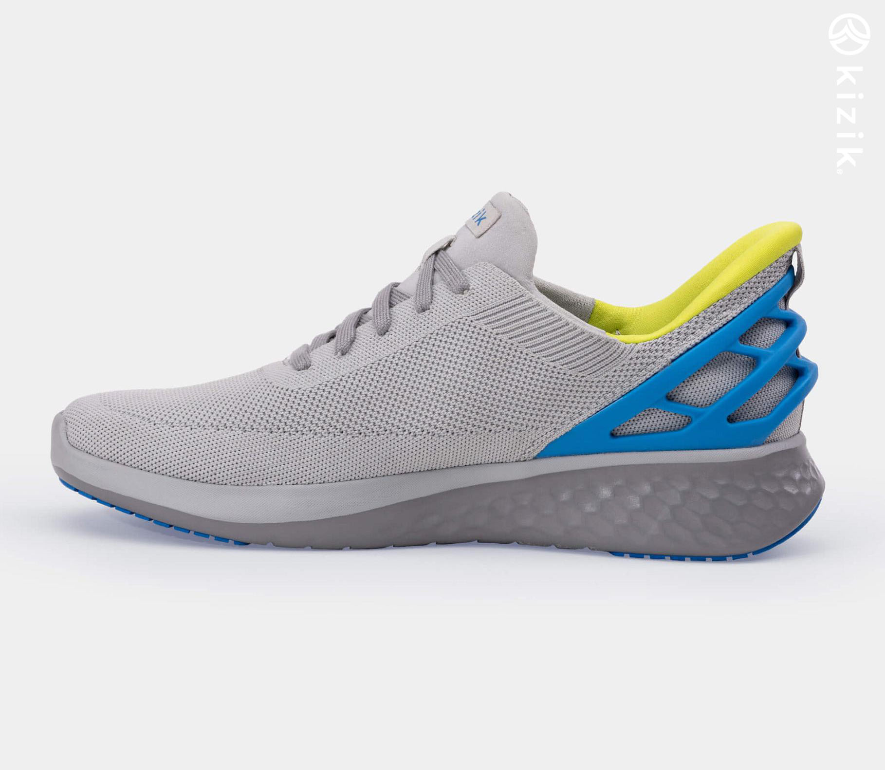 Kizik Athens Shoes Grey/Blue | CA_V76