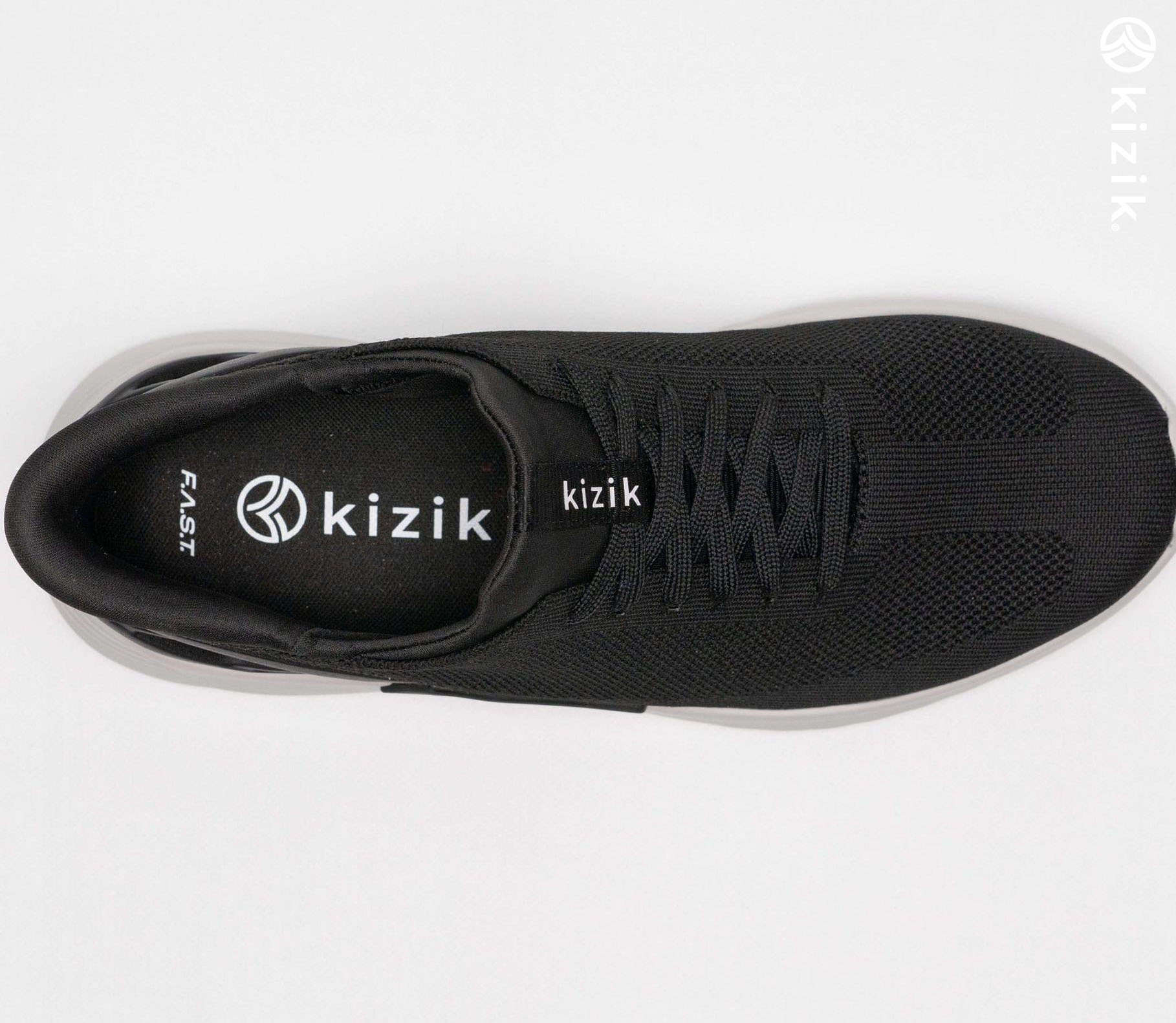 Kizik Cairo Shoes Black | CA_F39