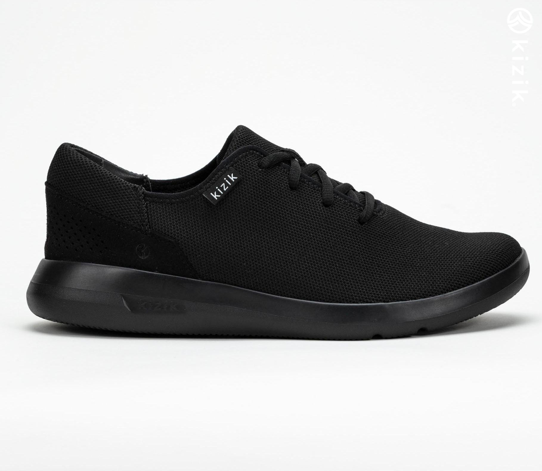 Kizik Madrid Eco Knit Shoes Black | CA_K35