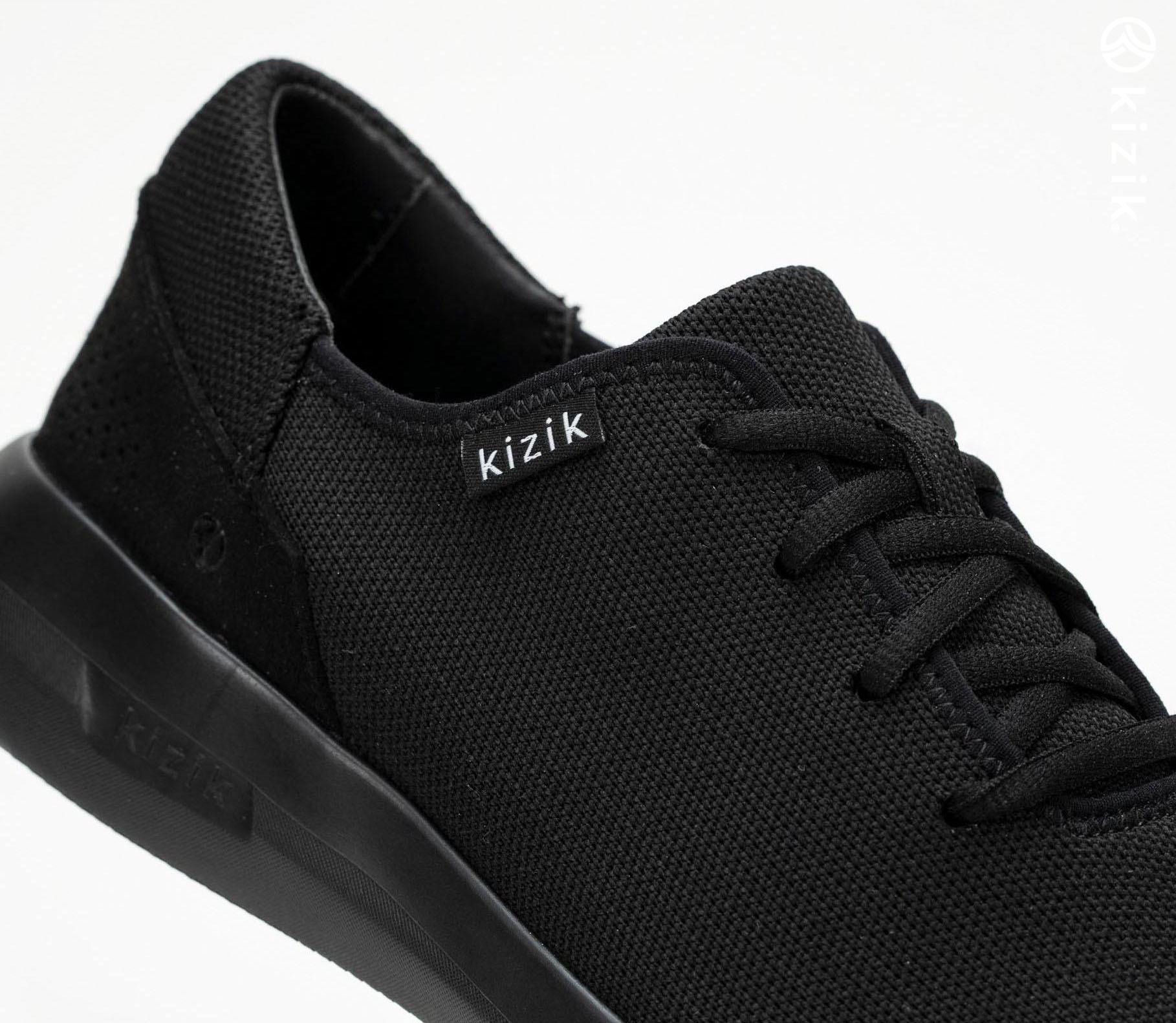 Kizik Madrid Eco Knit Shoes Black | CA_K35