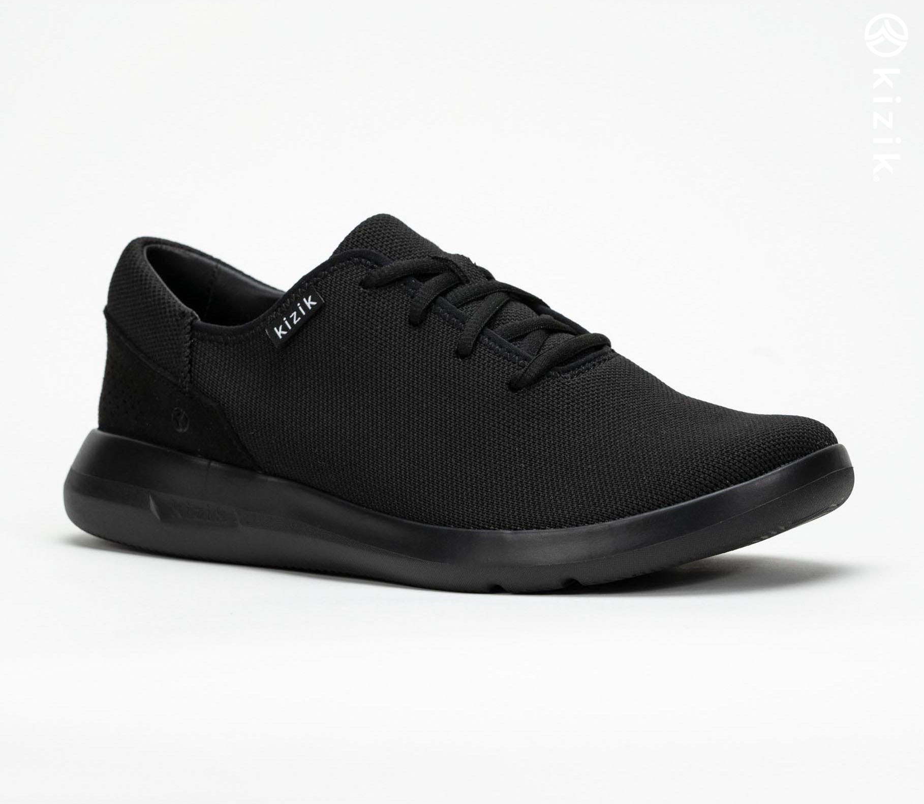 Kizik Madrid Eco Knit Shoes Black | CA_K35