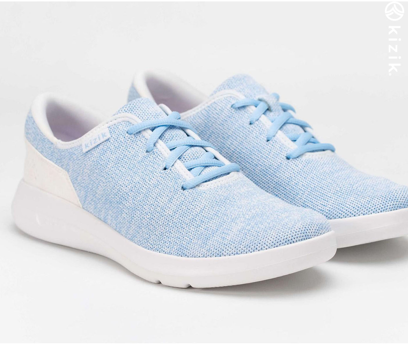 Kizik Madrid Eco Knit Shoes Blue | CA_L32