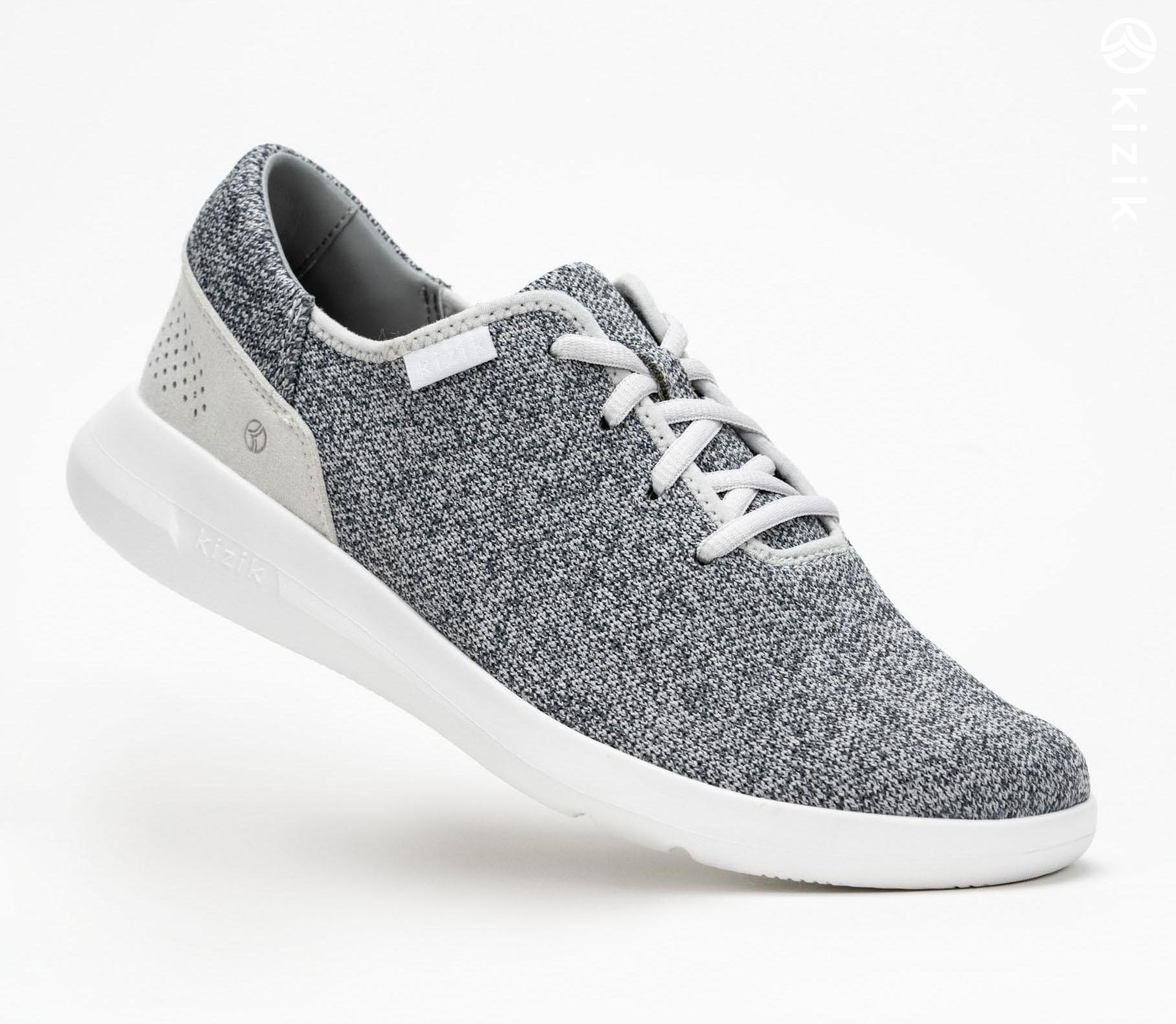 Kizik Madrid Eco Knit Shoes Grey | CA_G36