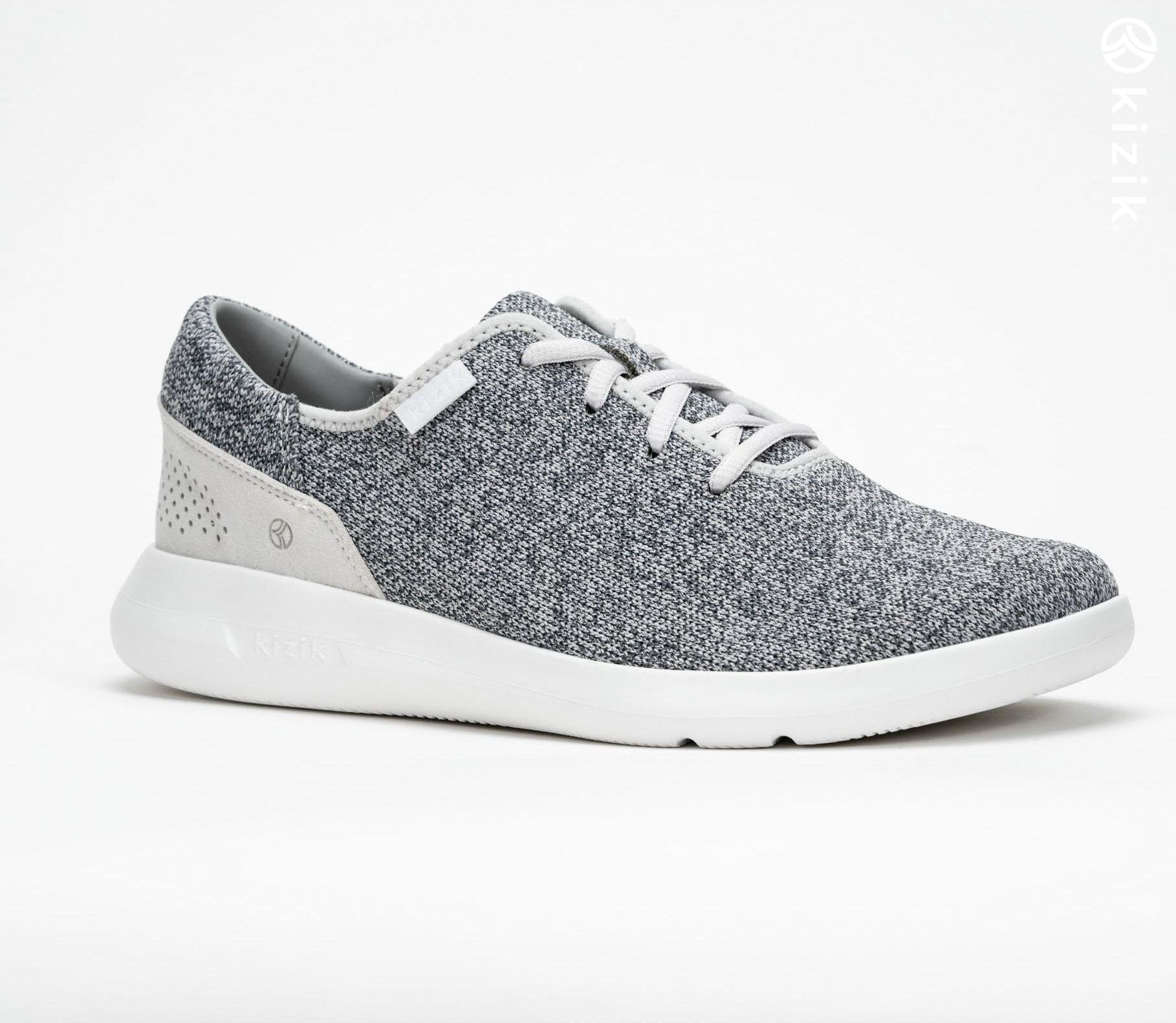 Kizik Madrid Eco Knit Shoes Grey | CA_G36