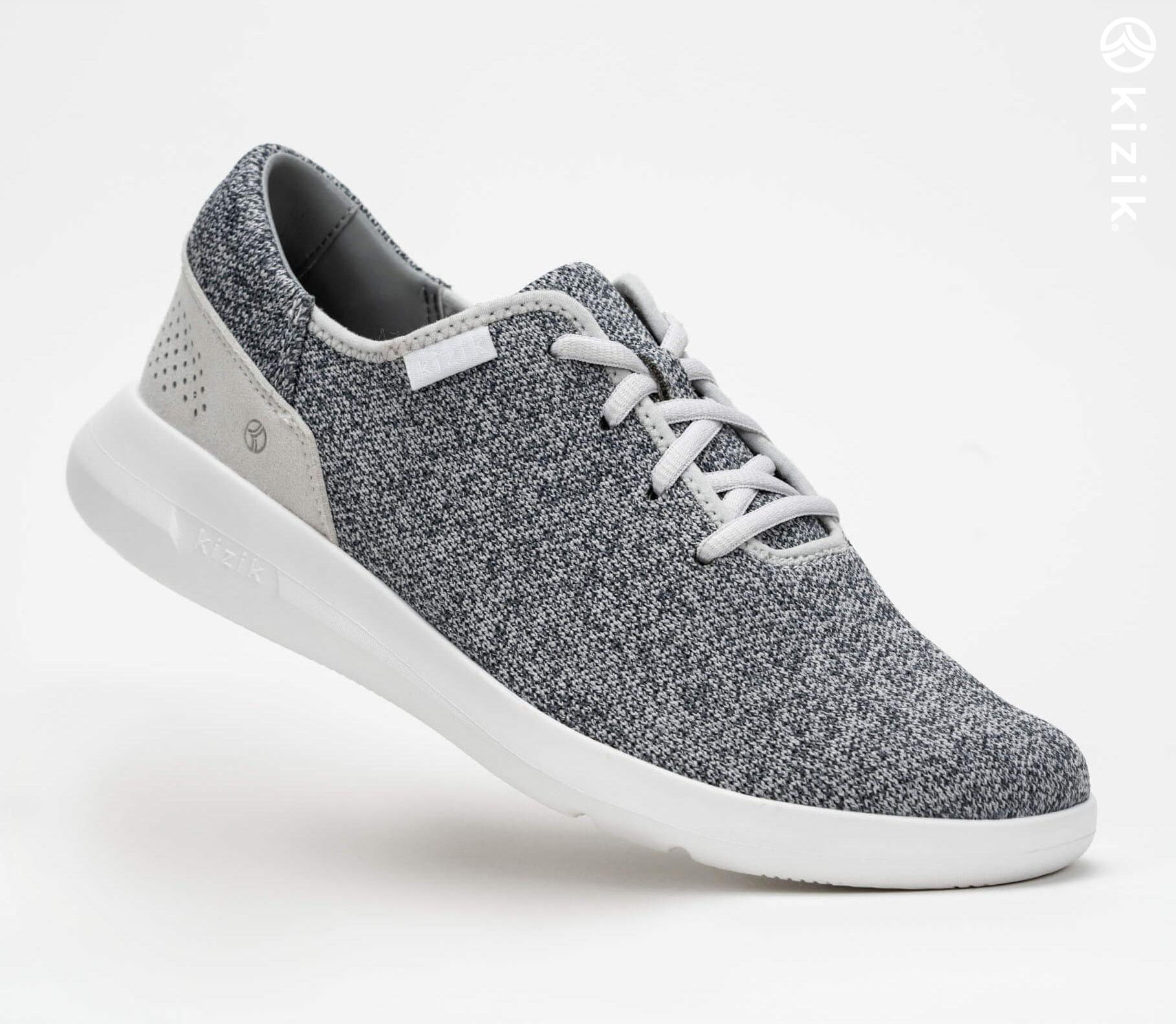 Kizik Madrid Eco Knit Shoes Grey | CA_T26