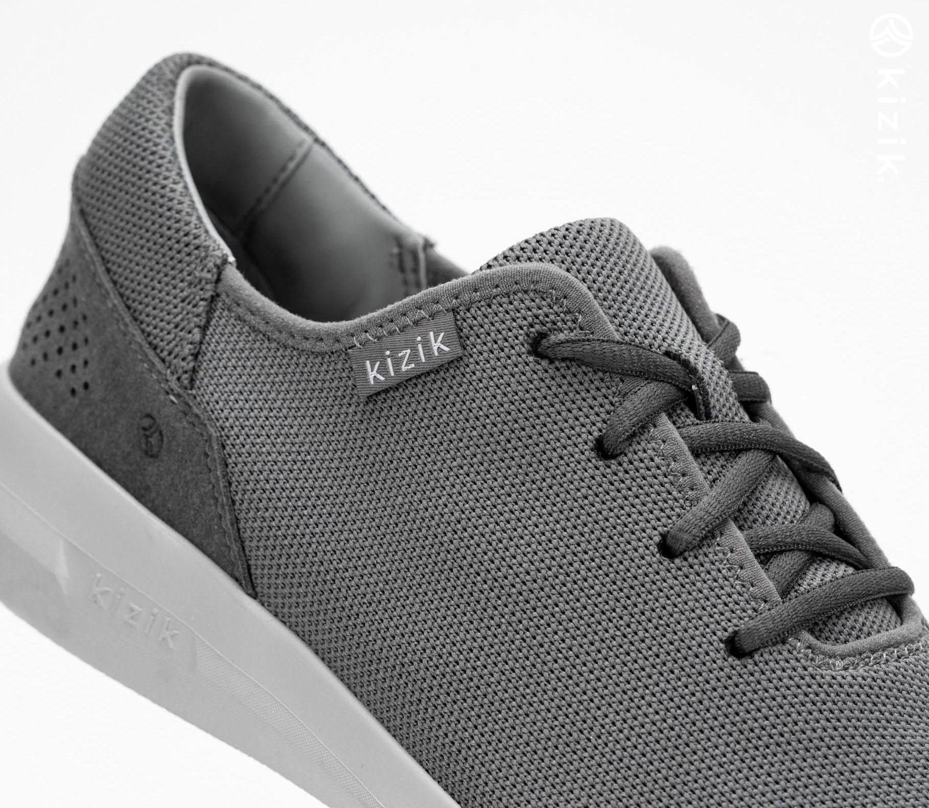 Kizik Madrid Eco Knit Shoes Light Grey | CA_Y27