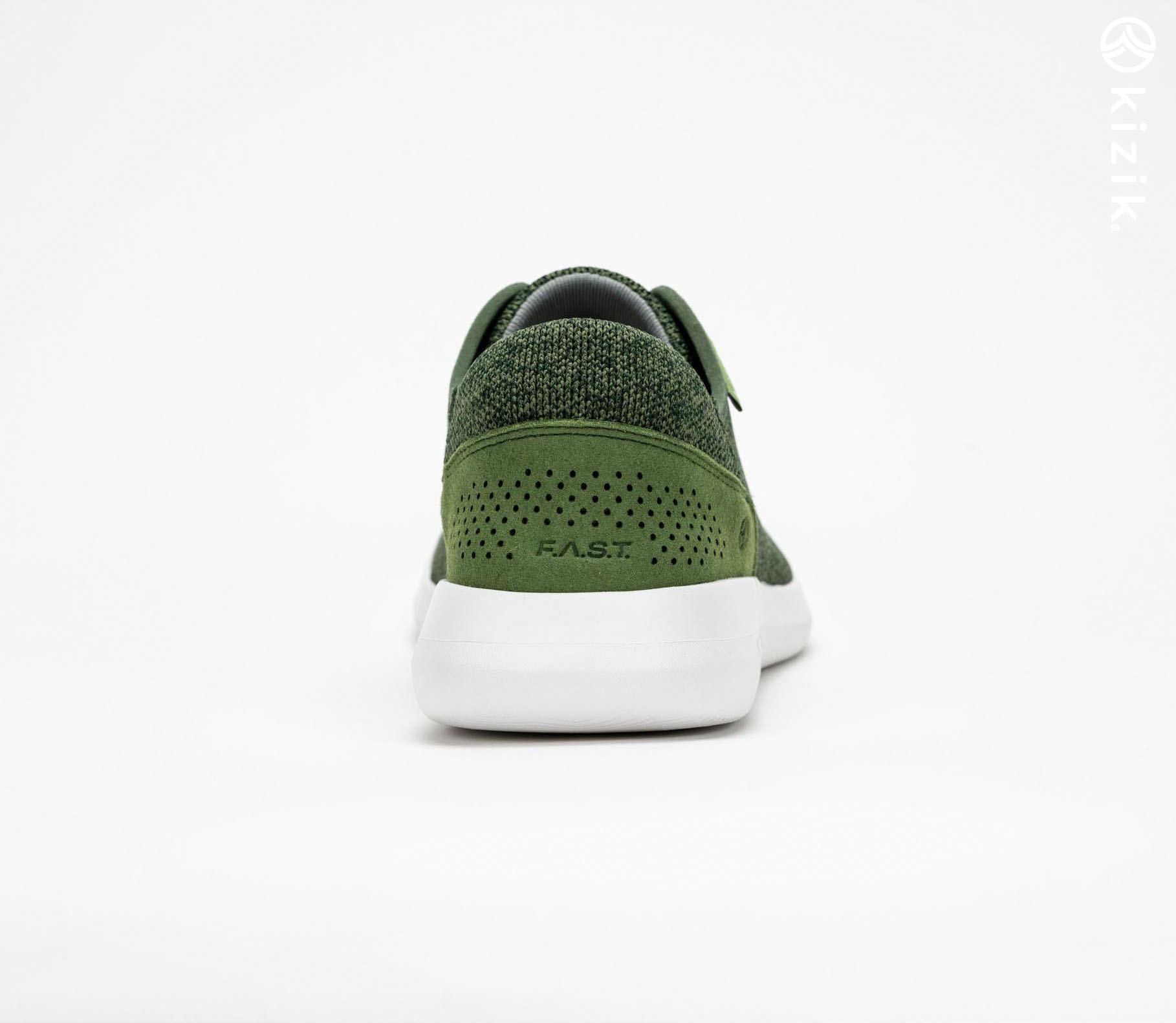 Kizik Madrid Eco Knit Shoes Olive | CA_D37