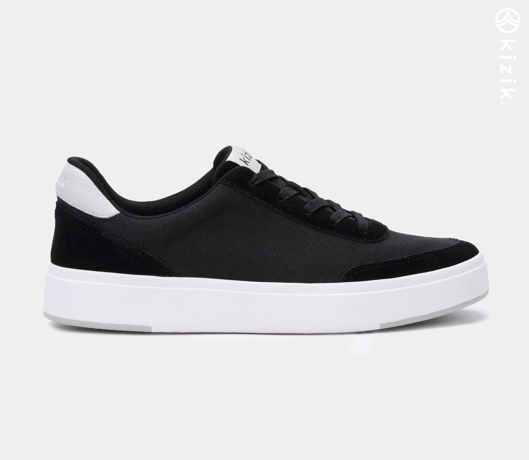 Kizik Prague Shoes Black/White | CA_I64