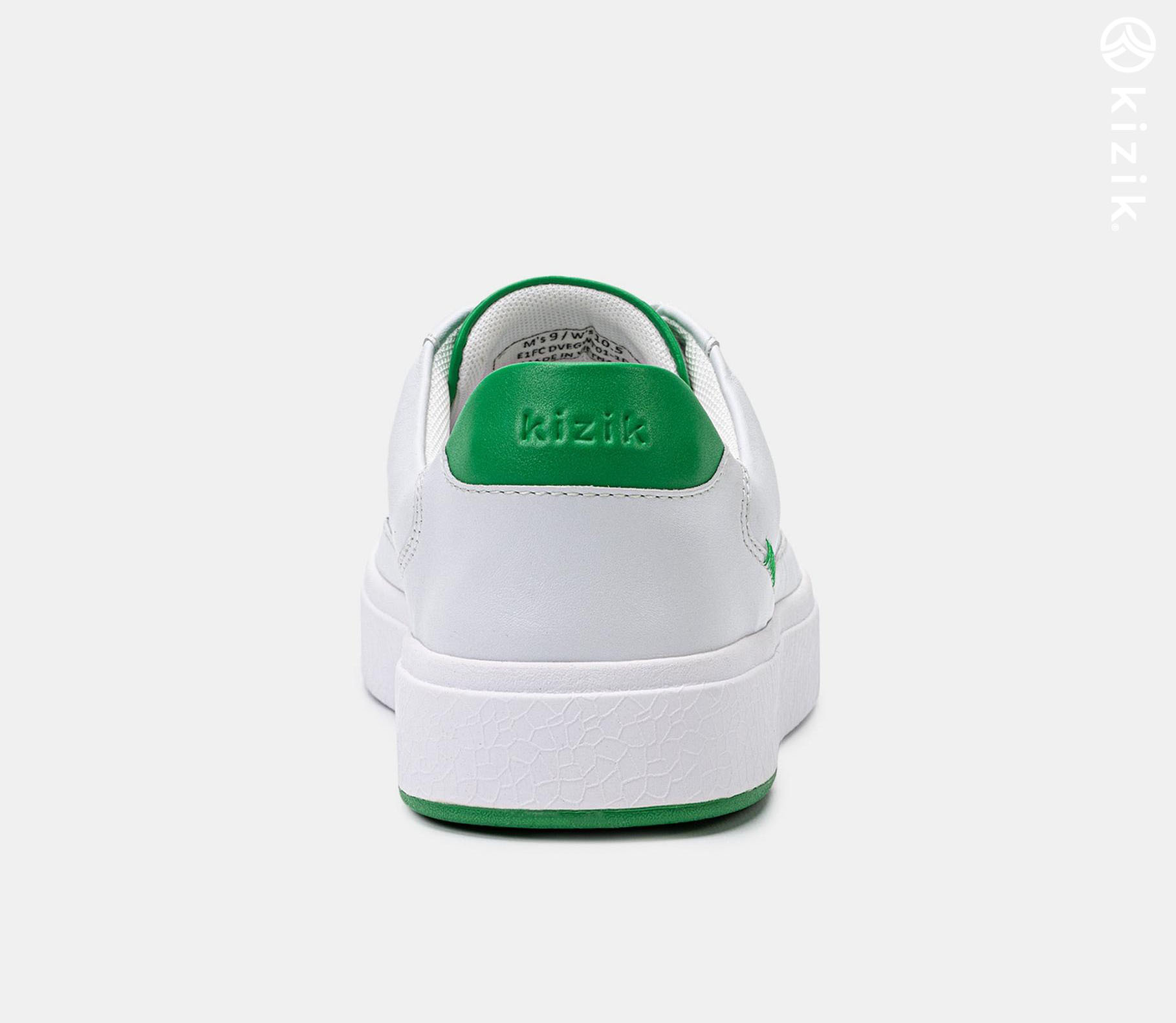 Kizik Vegas Shoes White/Green | CA_B46