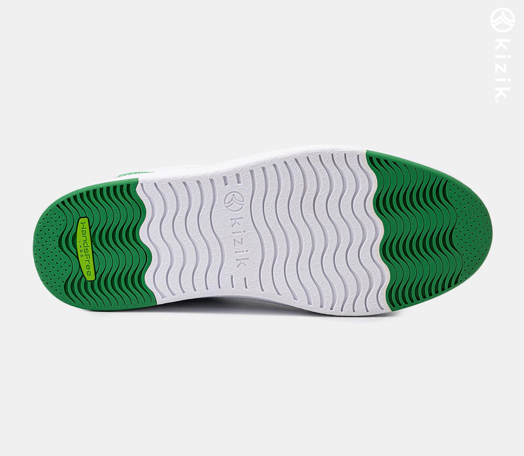 Kizik Vegas Shoes White/Green | CA_B46