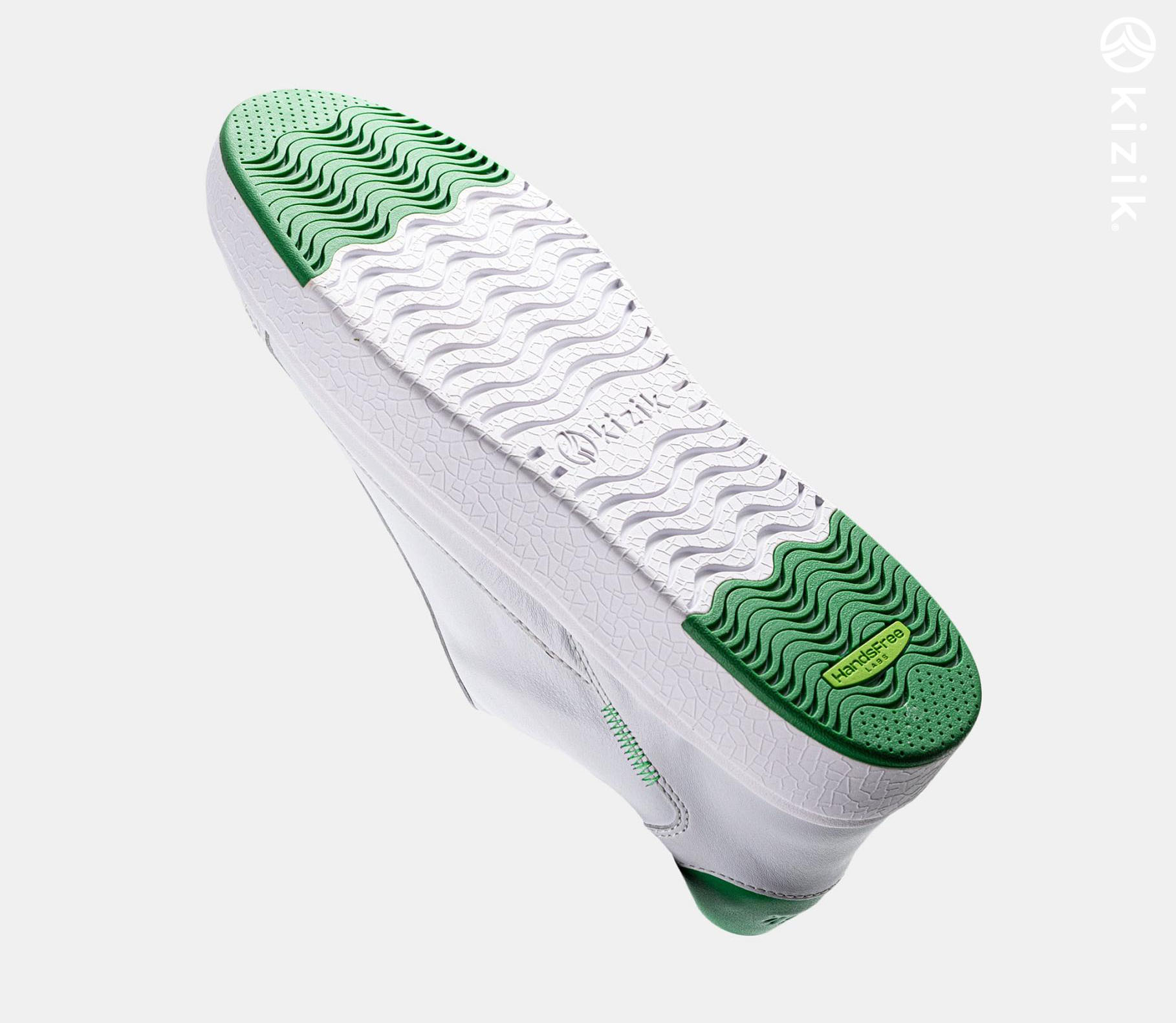 Kizik Vegas Shoes White/Green | CA_B46