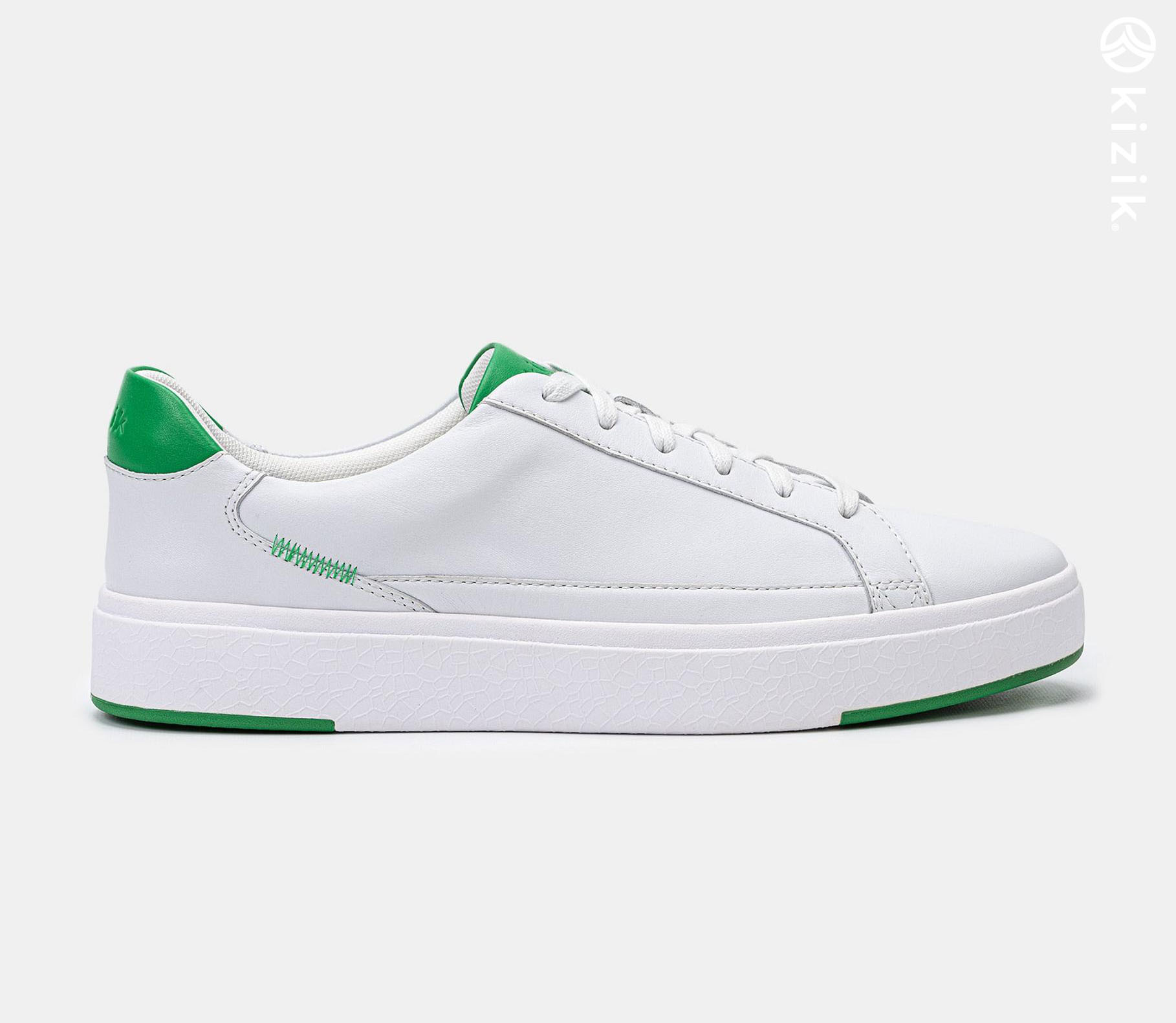 Kizik Vegas Shoes White/Green | CA_B46