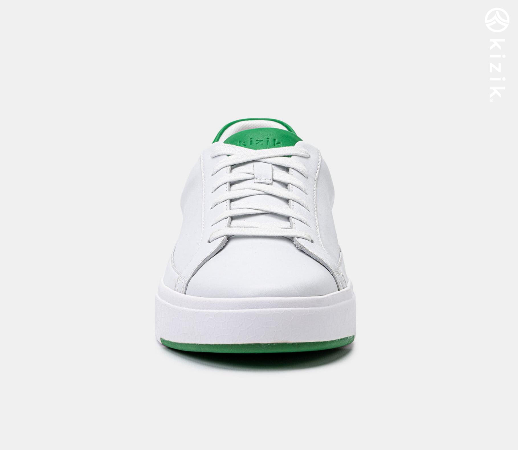 Kizik Vegas Shoes White/Green | CA_G67